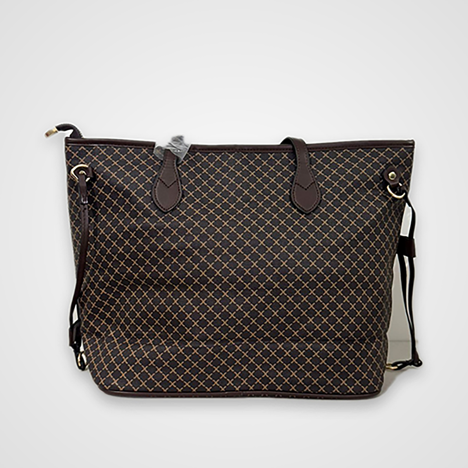 bolso grabde tipo tote marrón bolso grabde tipo tote marrón