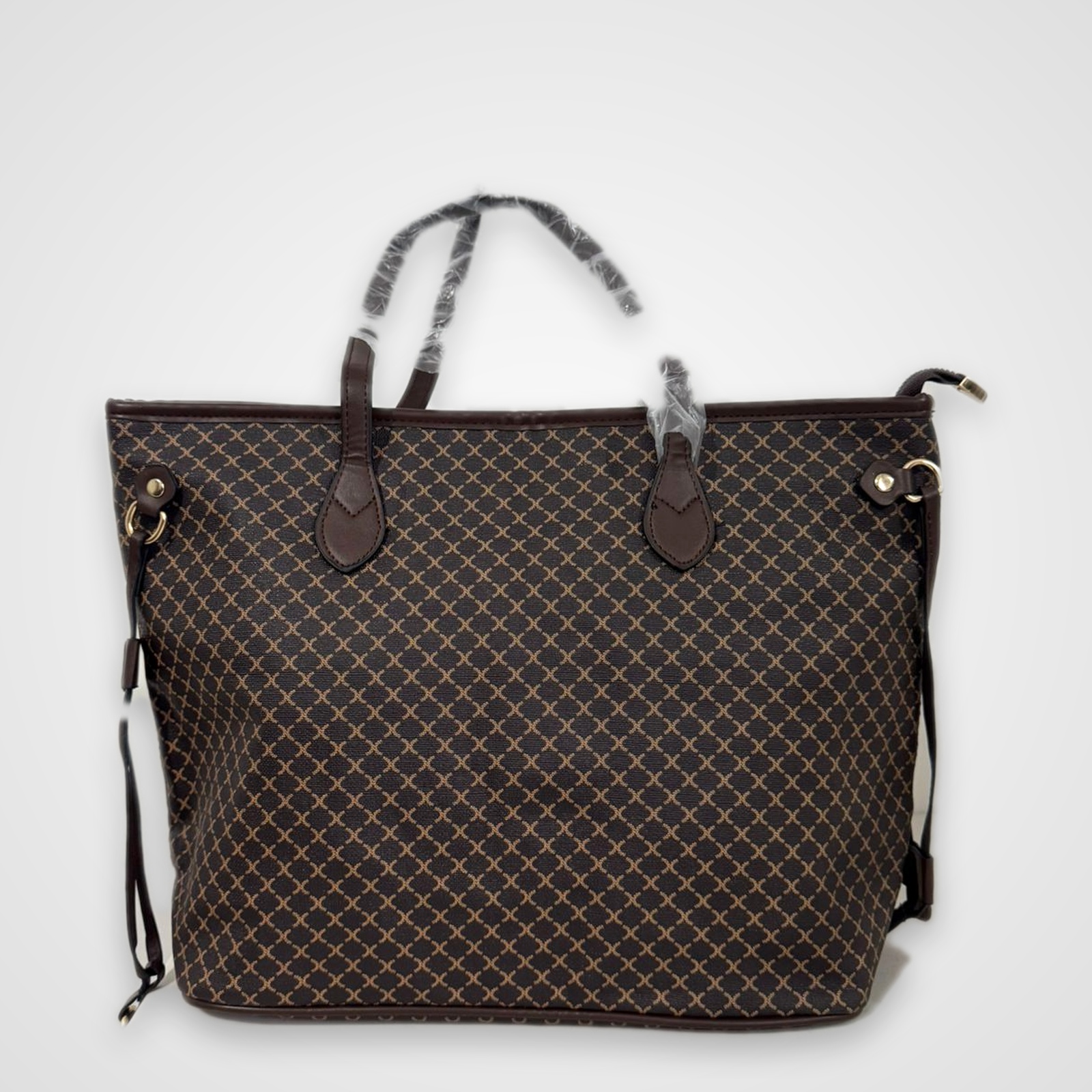 bolso grabde tipo tote marrón bolso grabde tipo tote marrón