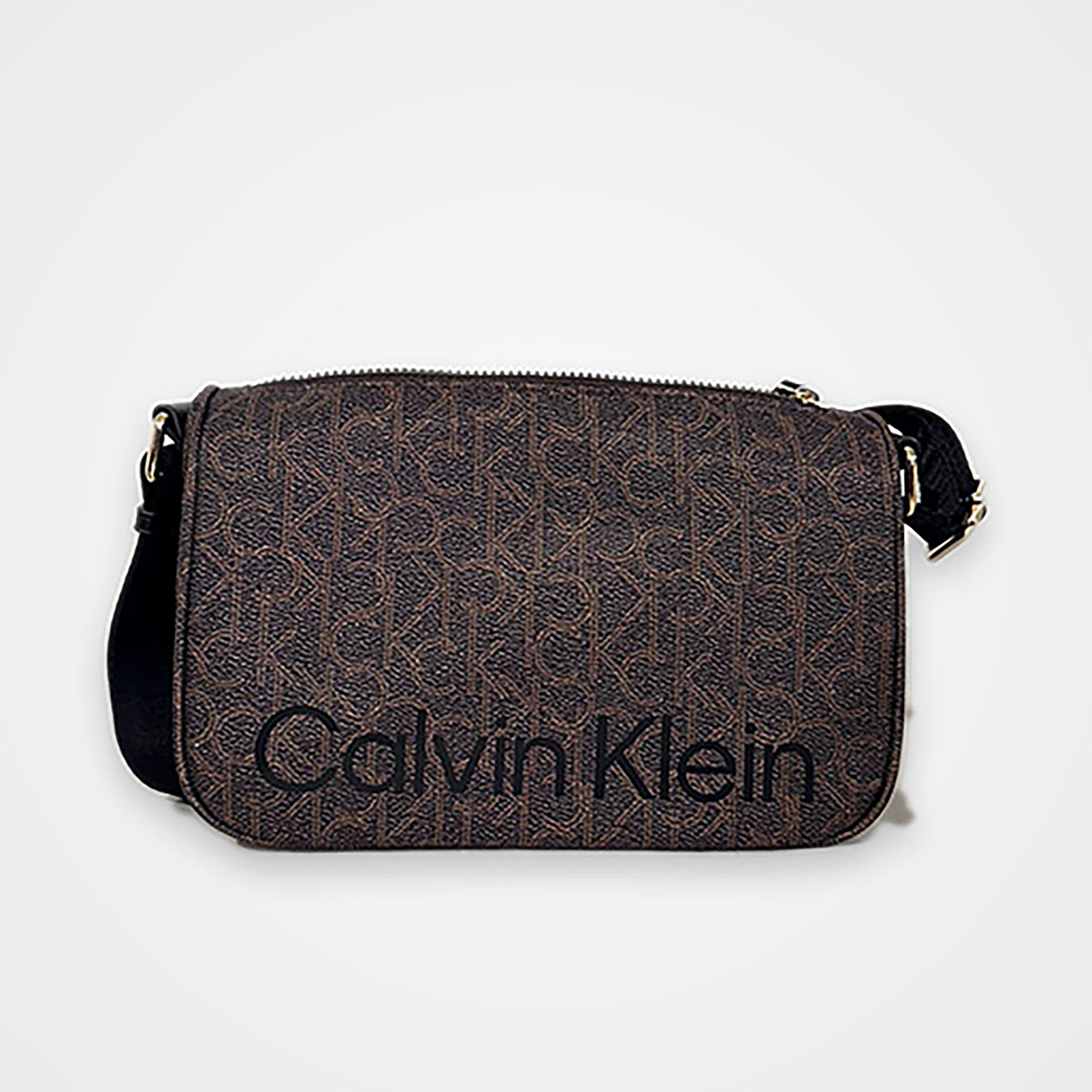 bandolera calvin klein (marrón monograma) bandolera calvin klein (marrón monograma)