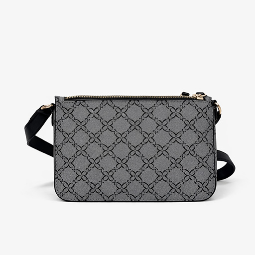nine west cartera crossbody gris/negro nine west cartera crossbody gris/negro