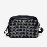 bolso tommy hilfilger cfossbody blanco/negro